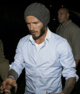 David Beckham Alone At U2's Rose Bowl Concert
