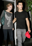 Taylor Swift and Taylor Lautner in Beverly Hills, Los Angeles, America - 28 Oct 2009