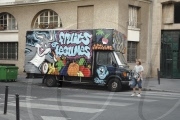 Painted Graffiti Vans, Paris, France