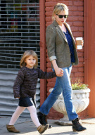 Michelle Williams and her daughter Matilda out and about in Brooklyn, New York, America - 30 Oct 2009