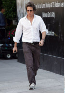 Actor HUGH GRANT in New York and may need a hair stylist
