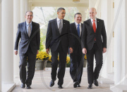 US President Barack Obama hosts US and European Union Summit at the White House, Washington DC, America - 03 Nov 2009