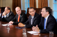 US President Barack Obama hosts US and European Union Summit at the White House, Washington DC, America - 03 Nov 2009