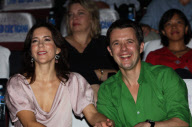 Lovebirds PRINCESS MARY and PRINCE FREDERIK OF DENMARK billing and cooing at a concert