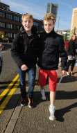 SAM AND EDWARD GRIMES AT X FACTOR STUDIOS