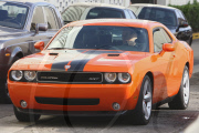 *EXCLUSIVE* Arnold Schwarzenegger shows off his classic Dodge Challenger SRT