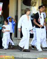 Michael Jackson's Three Children Leave Karate Class