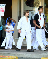 Michael Jackson's Three Children Leave Karate Class