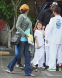 Michael Jackson's Three Children Leave Karate Class