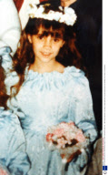 VICTORIA BECKHAM AS A BRIDESMAID AGED 8, HERTFORDSHIRE, BRITAIN - 1982