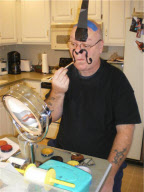 James Kuhn, who has painted his face differently every day for 365 days - Apr 2009
