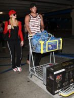 Paris and Doug stock up on DVD's and video games