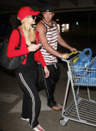 Paris and Doug stock up on DVD's and video games