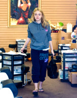 Dakota Fanning Gets Her Nails Done Before the Premiere