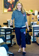 Dakota Fanning Gets Her Nails Done Before the Premiere