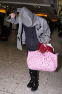 PIXIE GELDOF ARRIVING AT HEATHROW