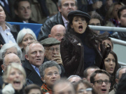 Salma Hayek and Francois-Henri Pinault attend football (France-Eire) game at Stade de France in Paris