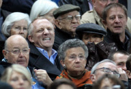 Salma Hayek and Francois-Henri Pinault attend football (France-Eire) game at Stade de France in Paris