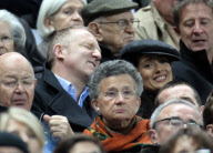 Salma Hayek and Francois-Henri Pinault attend football (France-Eire) game at Stade de France in Paris