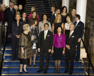 PRINCESS VICTORIA OF SWEDEN and fiance DANIEL WESTLING attending a gala jubilee concert in Stockholm