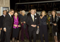 PRINCESS VICTORIA OF SWEDEN and fiance DANIEL WESTLING attending a gala jubilee concert in Stockholm