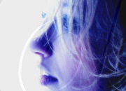 Close-up of a young woman's face