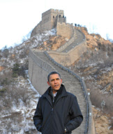 (4)CHINA-US-OBAMA-GREAT WALL-VISIT (CN)