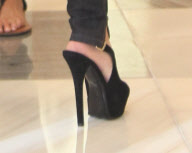 EXCLUSIVE Victoria Beckham shopping for shoes at Barney's