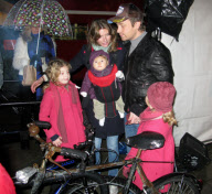 JAMIE OLIVER AND HIS FAMILY IN LONDON
