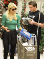 Paris Hilton and Doug Reinhardt shopping at Michaels, Los Angeles, America - 04 Dec 2009