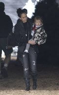 Actress JESSICA ALBA and her husband CASH WARREN taking their daughter HONOR MARIE to buy a huge Christmas tree 