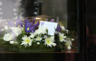 David Beckham At Grandfather's Funeral