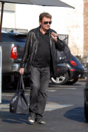 Johnny Hallyday et Laeticia Hallyday se prom¿nent ¿ Los Angeles. NC/NW (News Pictures).