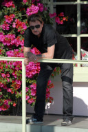 Johnny Hallyday et Laeticia Hallyday se prom¿nent ¿ Los Angeles. NC/NW (News Pictures).