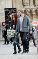 EXCLUSIVE: Miley Cyrus and Liam Hemsworth visited Notre Dame cathedral and Eiffel Tower