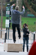 EXCLUSIVE: Miley Cyrus and Liam Hemsworth visited Notre Dame cathedral and Eiffel Tower
