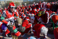 Santacon, New York, America - 12 Dec 2009