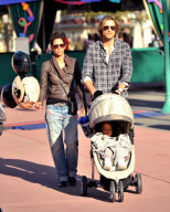 Halle Berry and Family Visit Disneyland