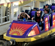 Michael J. Fox And Family Enjoy The Day At Disneyland