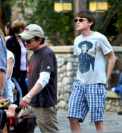 Michael J. Fox And Family Enjoy The Day At Disneyland