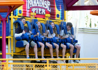 Michael J. Fox And Family Enjoy The Day At Disneyland