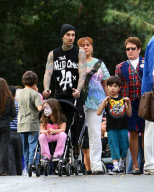Travis Barker Brings His Kids to Disneyland