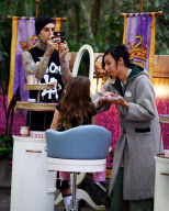 Travis Barker Brings His Kids to Disneyland