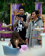 Travis Barker Brings His Kids to Disneyland