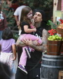 Travis Barker Brings His Kids to Disneyland