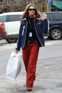 Elle MacPherson and boyfriend pick up some new Under Armour gear