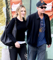 Charlie Sheen and Brooke Mueller at the Laker Game