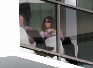 EXCLUSIVE Britney Spears shows off new brunette do while smoking with mom