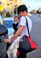 Cam Gigandet And Baby Everleigh Go For A Stroll