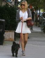 Jonny Lee Miller and Sienna Miller out and about in New York, America - 05 Oct 2009